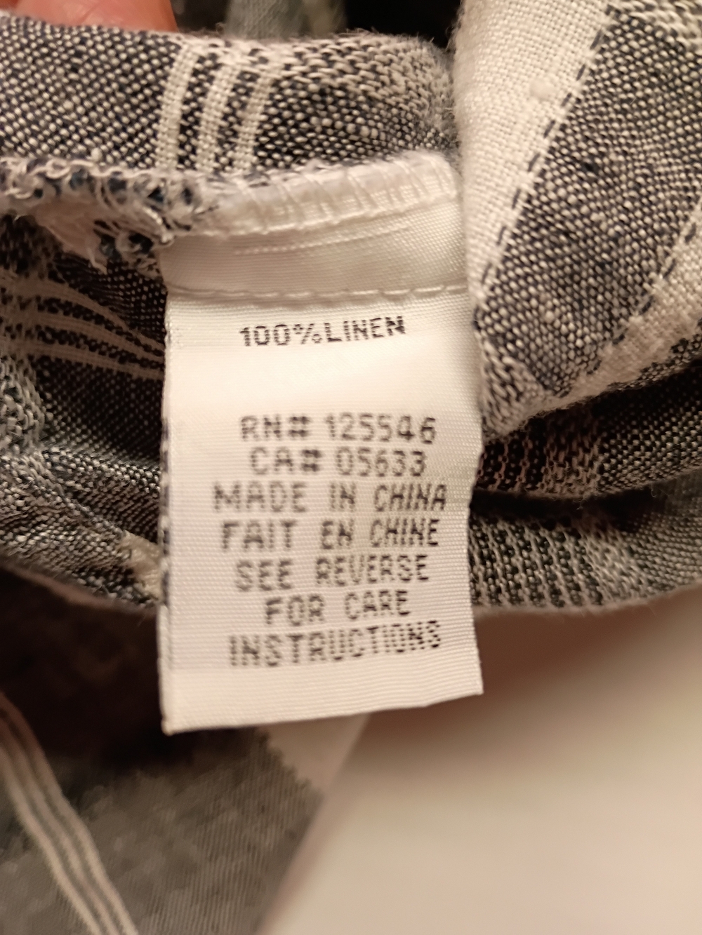 Linen Striped Button-Down Shirt - Picture 8 of 11